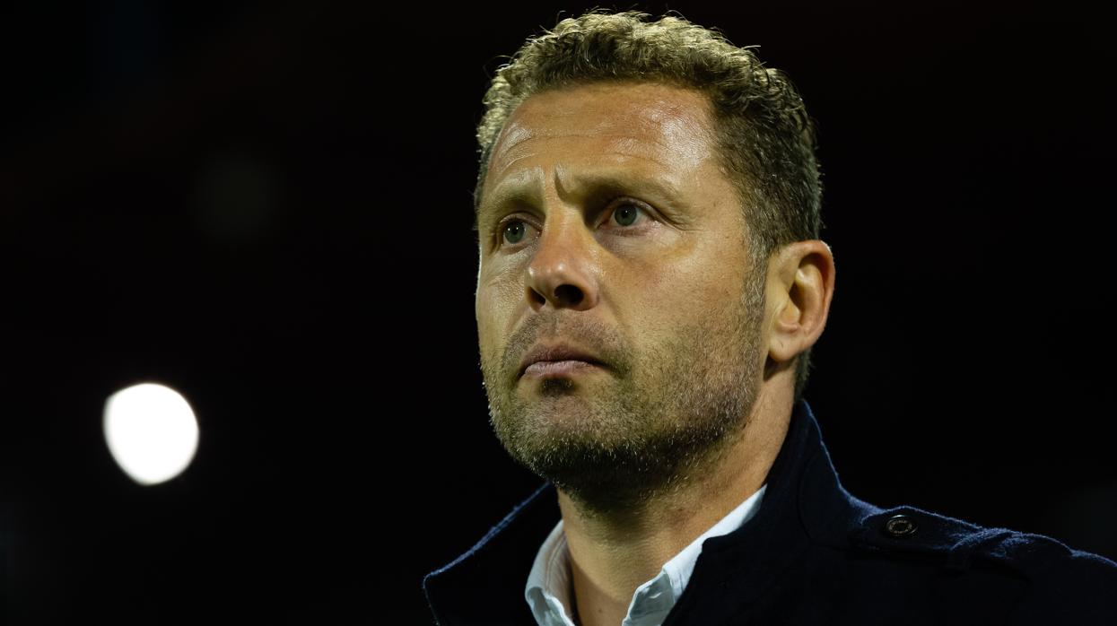 Curro Torres con un gestio serio en La Romareda