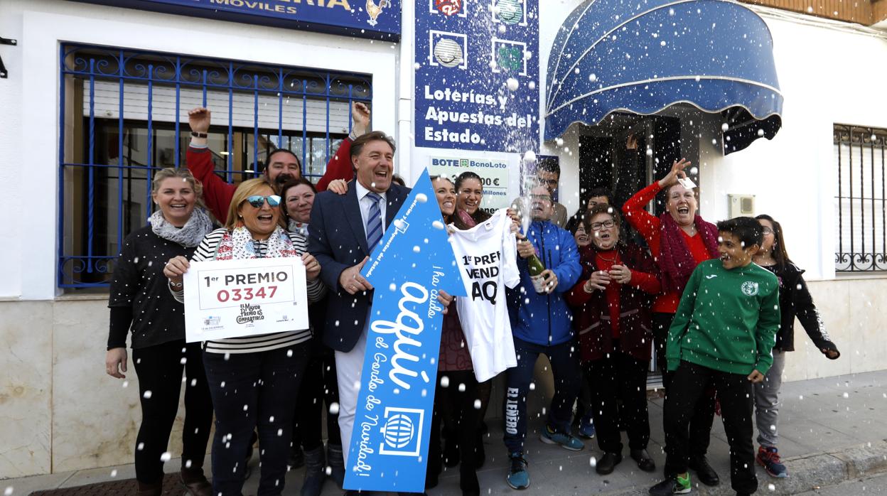 Administración de La Carlota donde se han vendido tres décimos de El Gordo