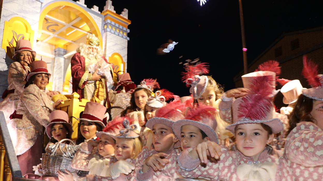 El Rey Melchor de la cabalgata de Lucena, el pasado año