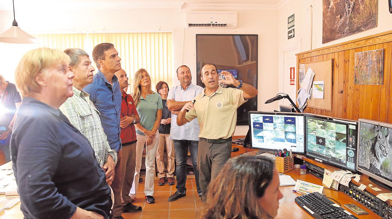 Ángela Merkel, en su visita a Doñana el pasado verano