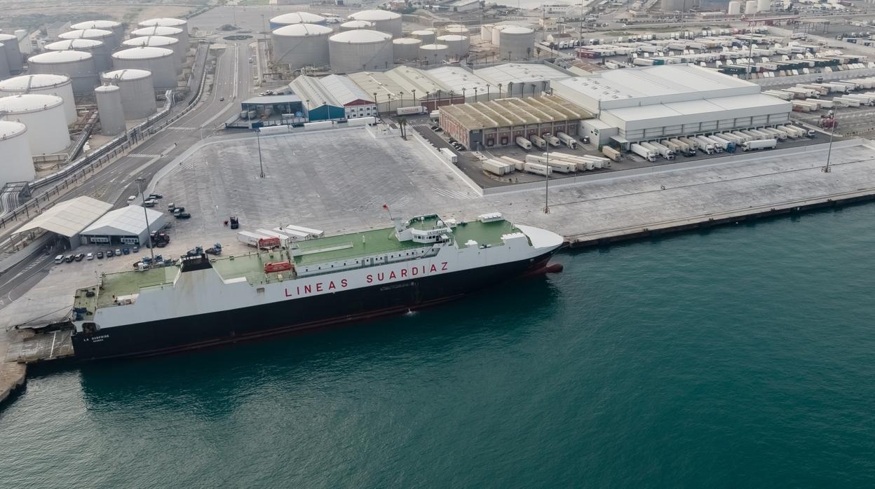 Imagen de la terminal ampliada de tráfico rodado del puerto de Algeciras