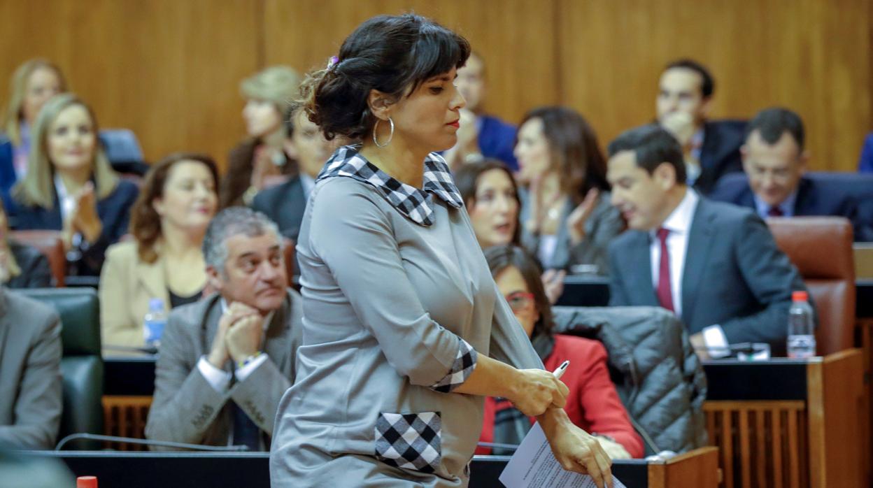 La portavoz de Adelante Andalucía, Teresa Rodríguez