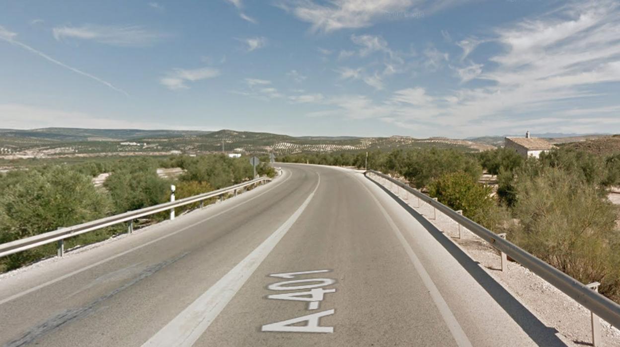 Carretera donde ha tenido lugar el accidente