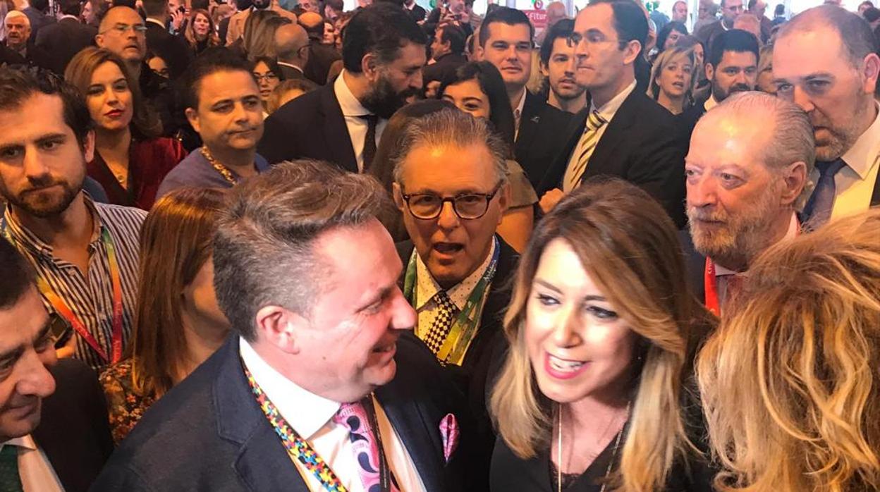 Susana Díaz, este jueves en la feria del Turismo de Fitur