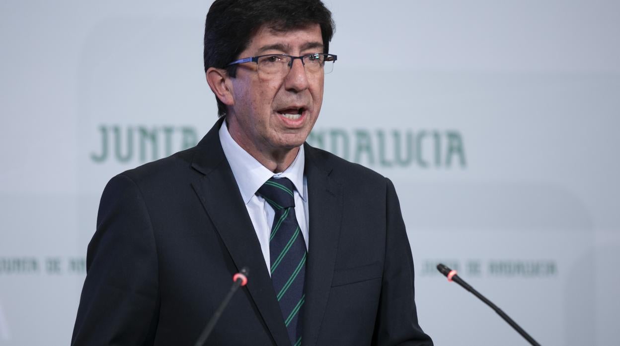El vicepresidente de la Junta de Andalucía, Juan Marín