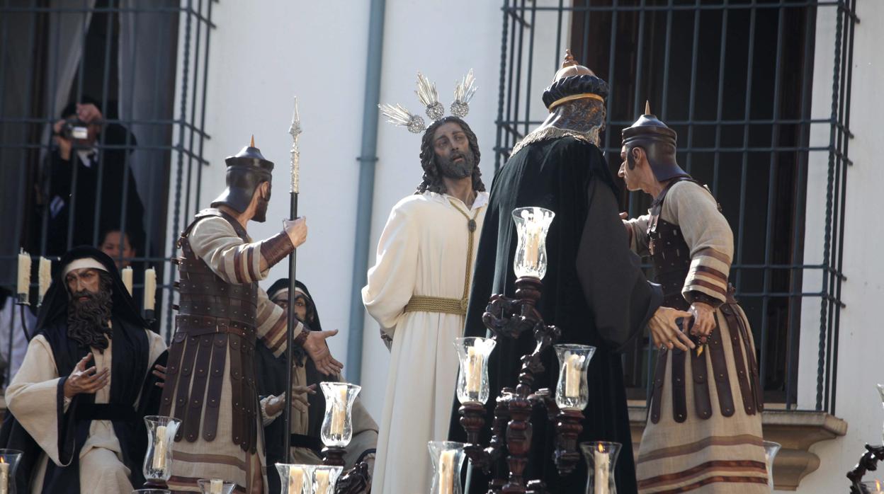 Misterio de Nuestro Padre Jesús del Perdón durante su salida procesional el Miércoles Santo