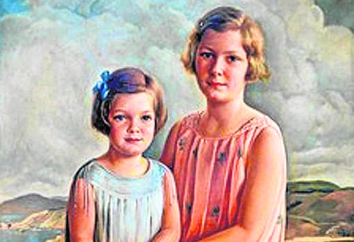 Retrato de dos niñas de Moya del Pino