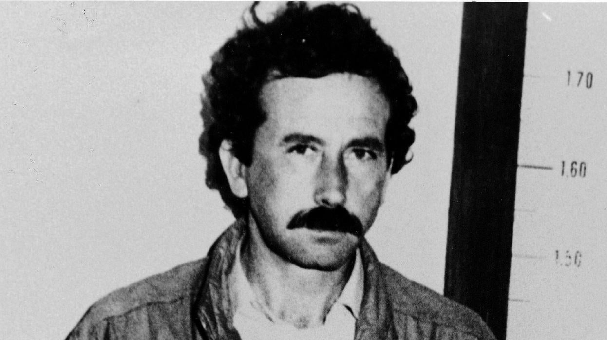 Balmón, tras su detención en Barcelona en 1984