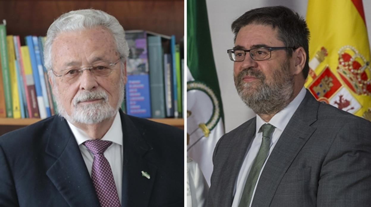 Jesús Maeztu, Defensor del Pueblo Andaluz, y Antonio López, presidente de la Cámara de Cuentas