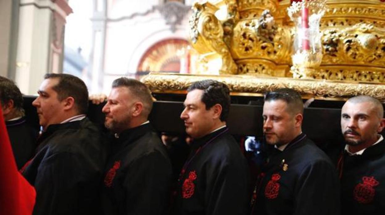 Moreno, el año pasado, cuando volvió al varal del Cristo de la Exaltación