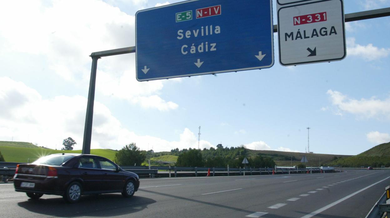 Cruce de la Cuesta del Espino, en una imagen de archivo