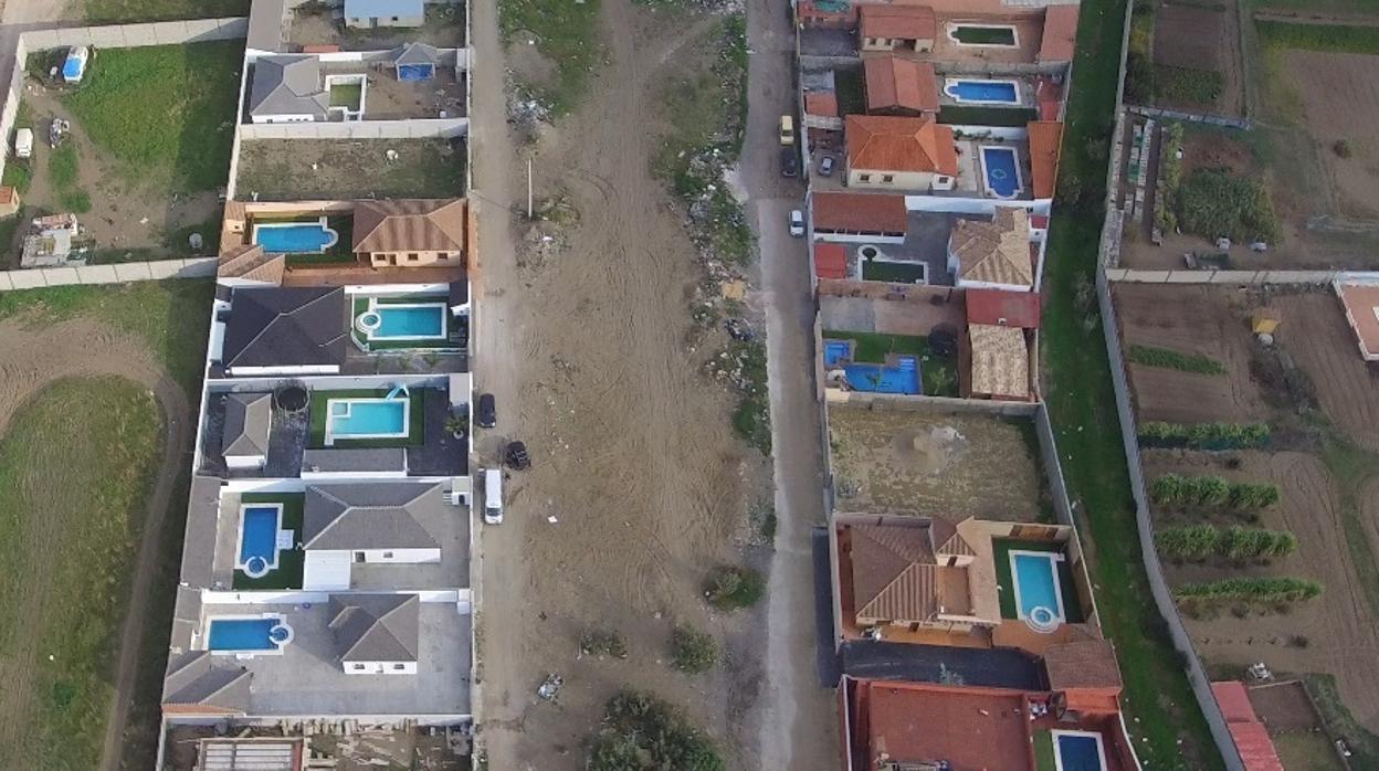 Imagen de la zona donde están las viviendas ilegales que han sido objeto de la investigación