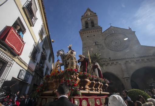 La Borriquita, a su salida de San Lorenzo