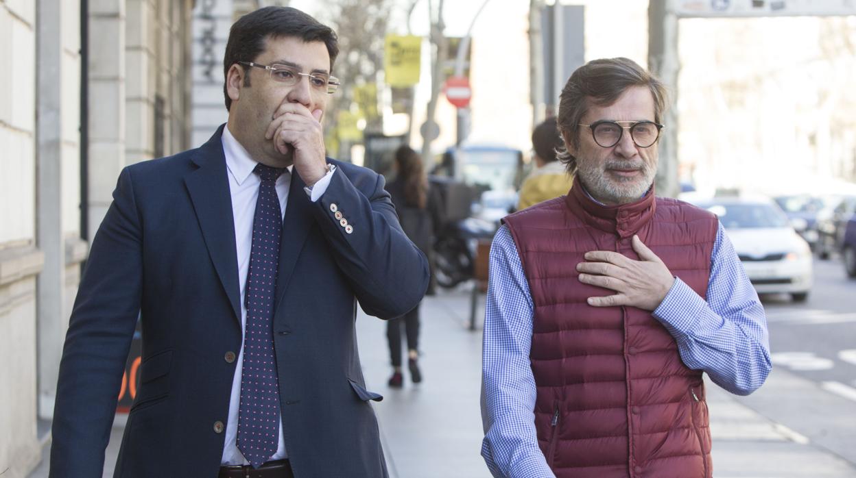 El presidente del Córdoba CF, Carlos González, y el exmáximo accionista blanquiverde Carlos González