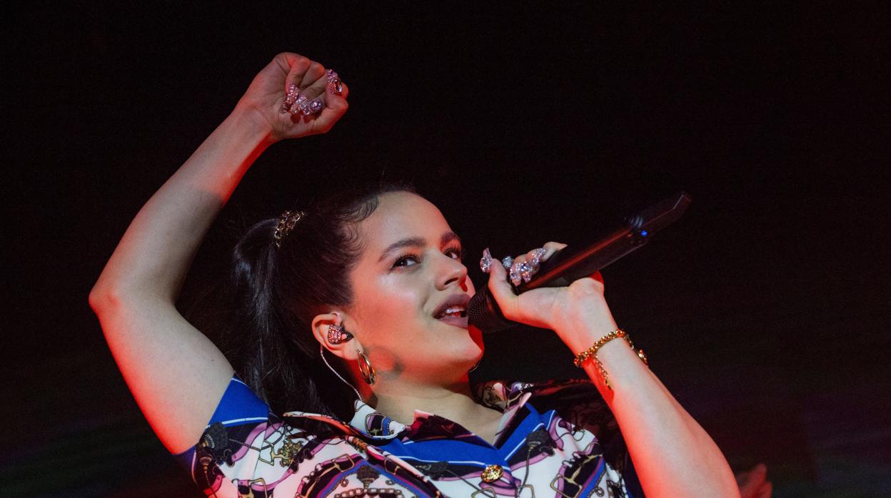 La cantante Rosalía, durante un concierto reciente