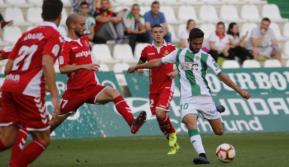 Andrés Martín, en el partido ante el Nástic