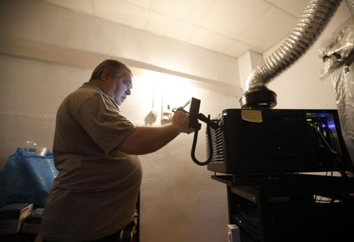 Proyección en el cine de la Fuenseca