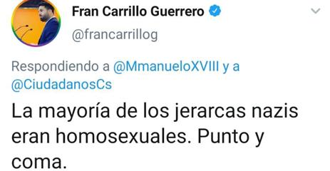 El tuit de Fran Carrillo