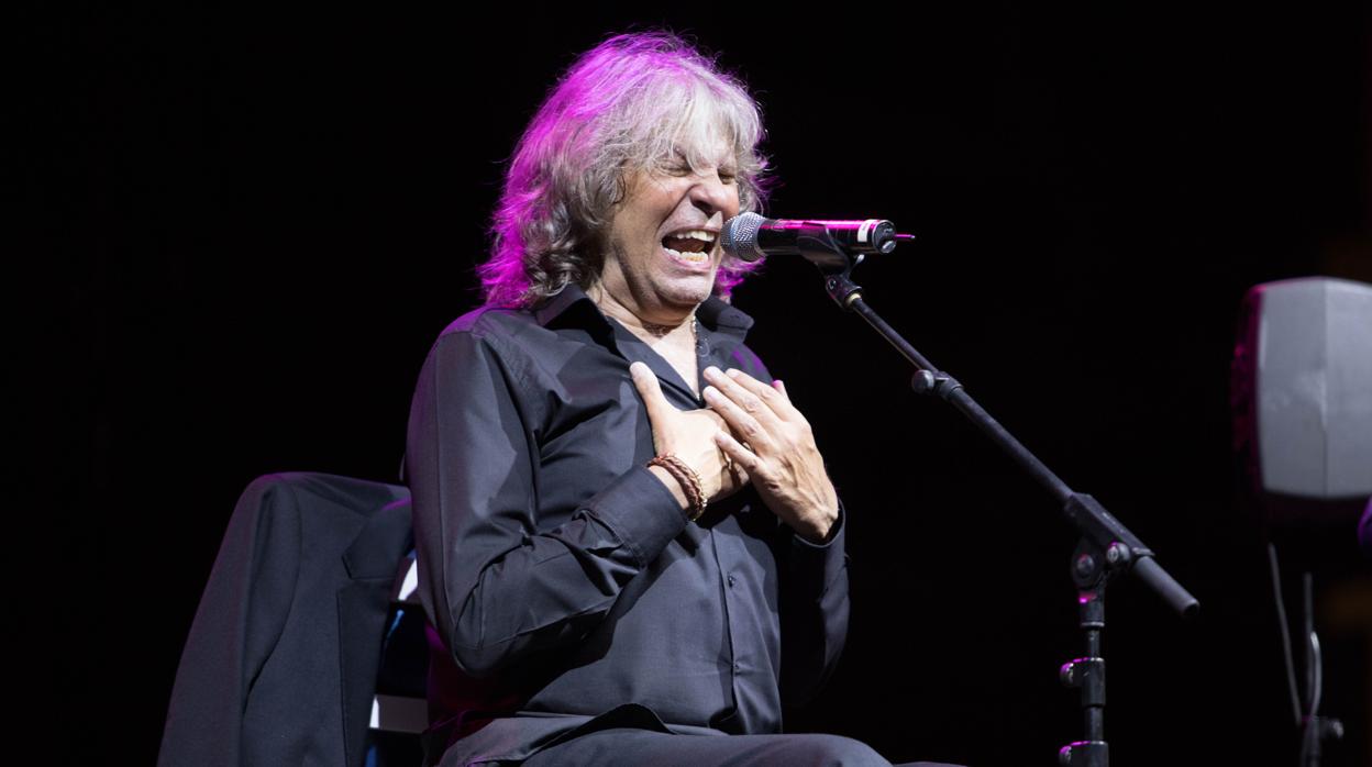 José Mercé, durante una actuación en la Noche Blanca del Flamenco de Córdoba