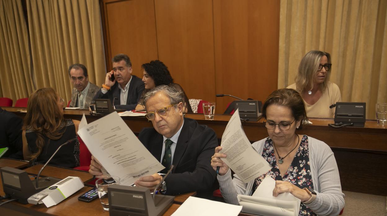 El concejal de Urbanismo y Hacienda, Salvador Fuentes, durante un Pleno del Ayuntamiento de Córdoba