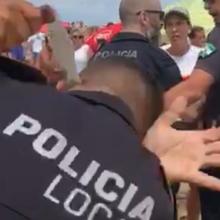 El arma blanca del agresor