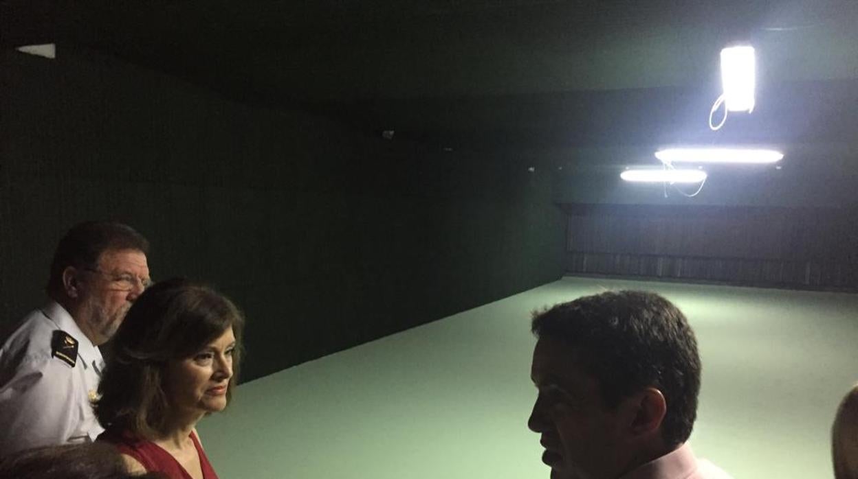 Instalaciones de la galería de tiro de la nueva Comisaría del CNP en Jerez