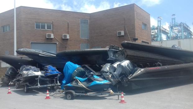 Interior externaliza la destrucción de las narcolanchas en la provincia de Cádiz