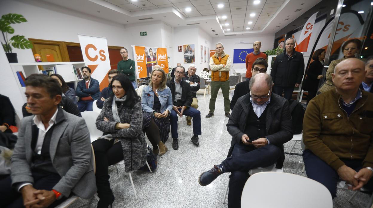Noche electoral en la sede de Ciudadanos en Córdoba