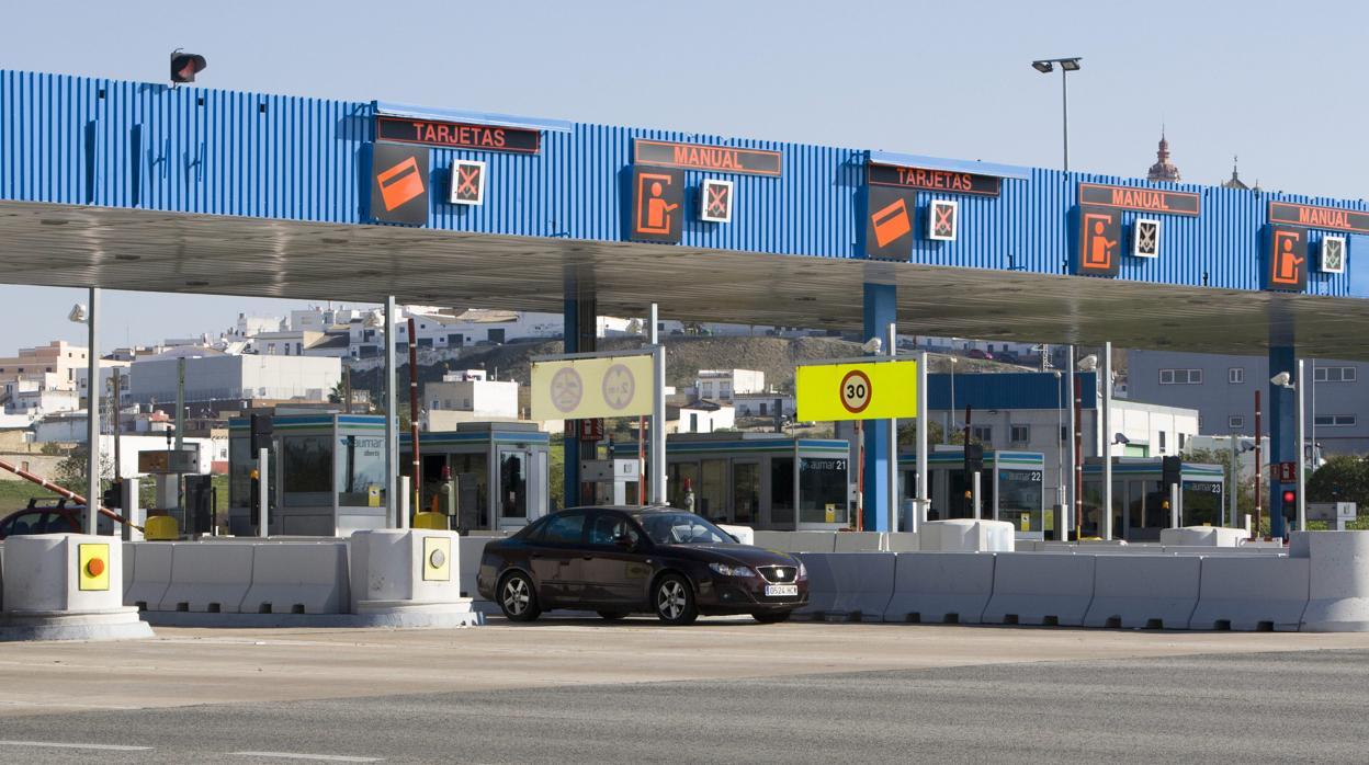 Peaje en la carretera Sevilla-Cádiz