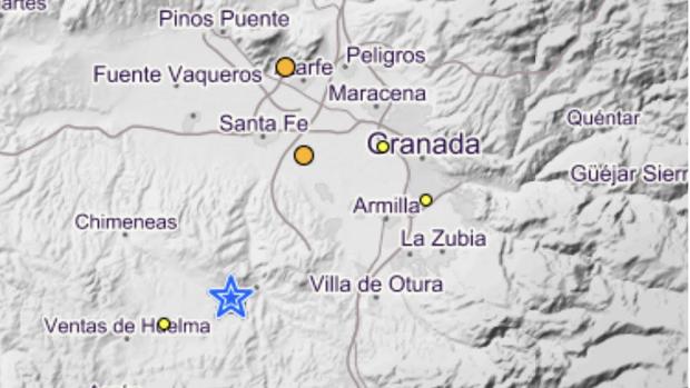 Un terremoto de 3,6 grados hace temblar a Granada