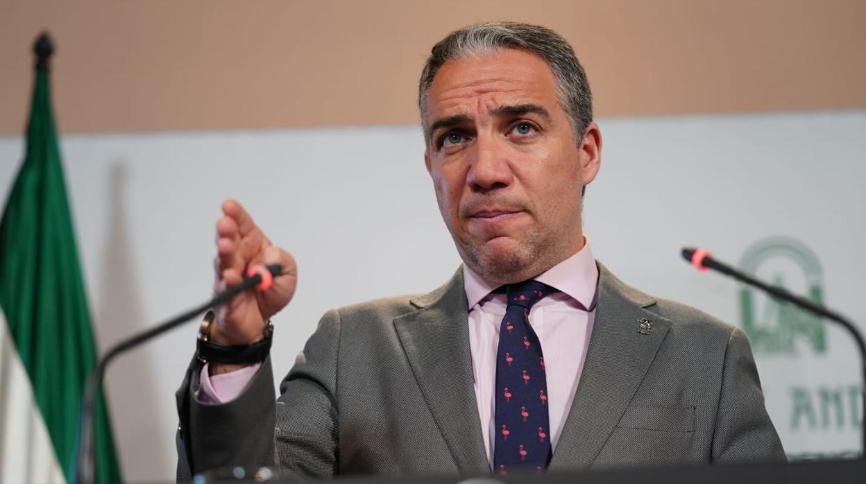 Elías Bendodo, tras el Consejo de Gobierno