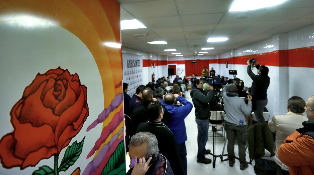 Imagen de la sede del PSOE donde se presentó el documento de «Hacer+PSOE»