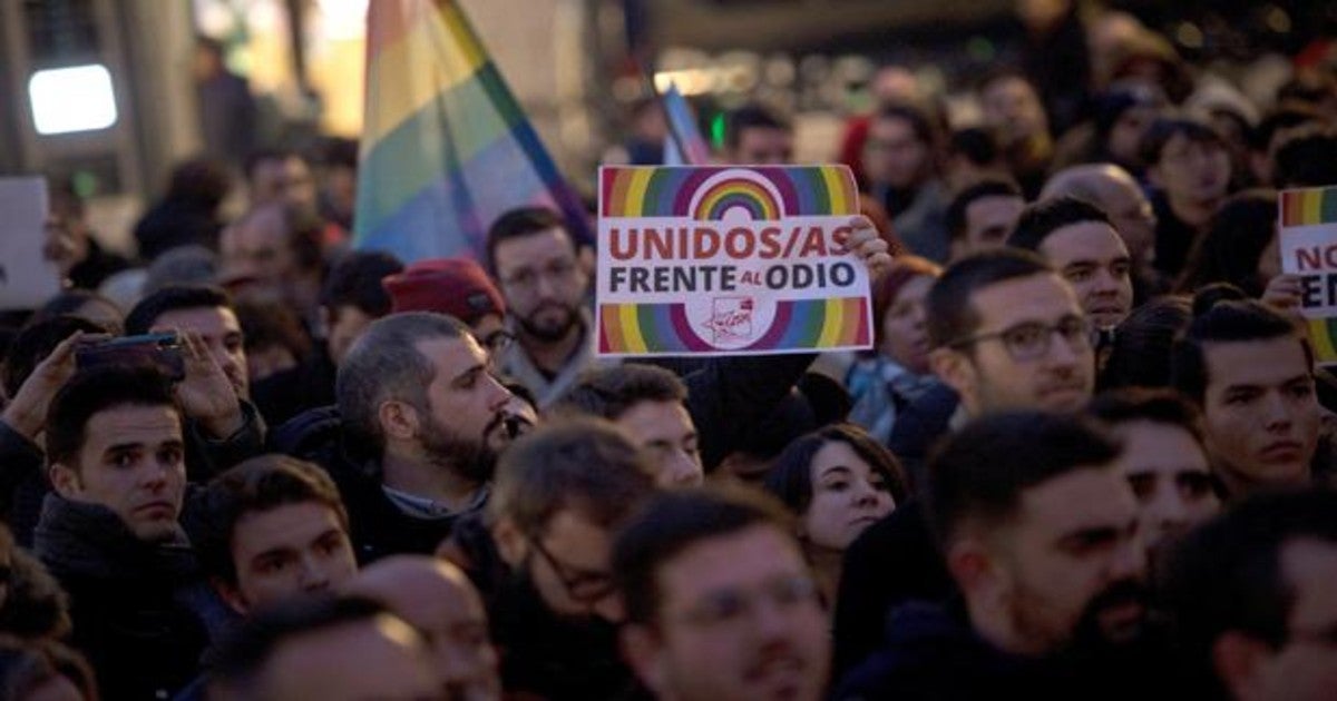 Concentración contra el pin parental en Madrid