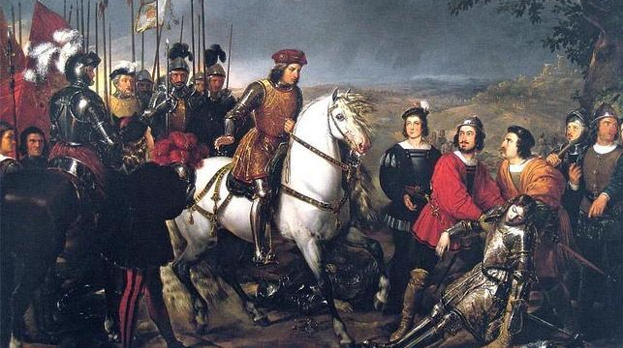 El«Gran Capitán» durante la batalla de Ceriñola frente al cuerpo sin vida del francés Luis de Armagnac