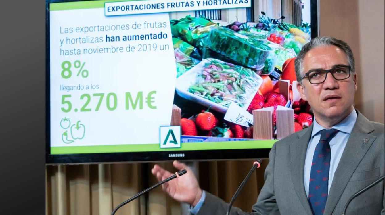 Elías Bendodo, tras el Consejo de Gobierno