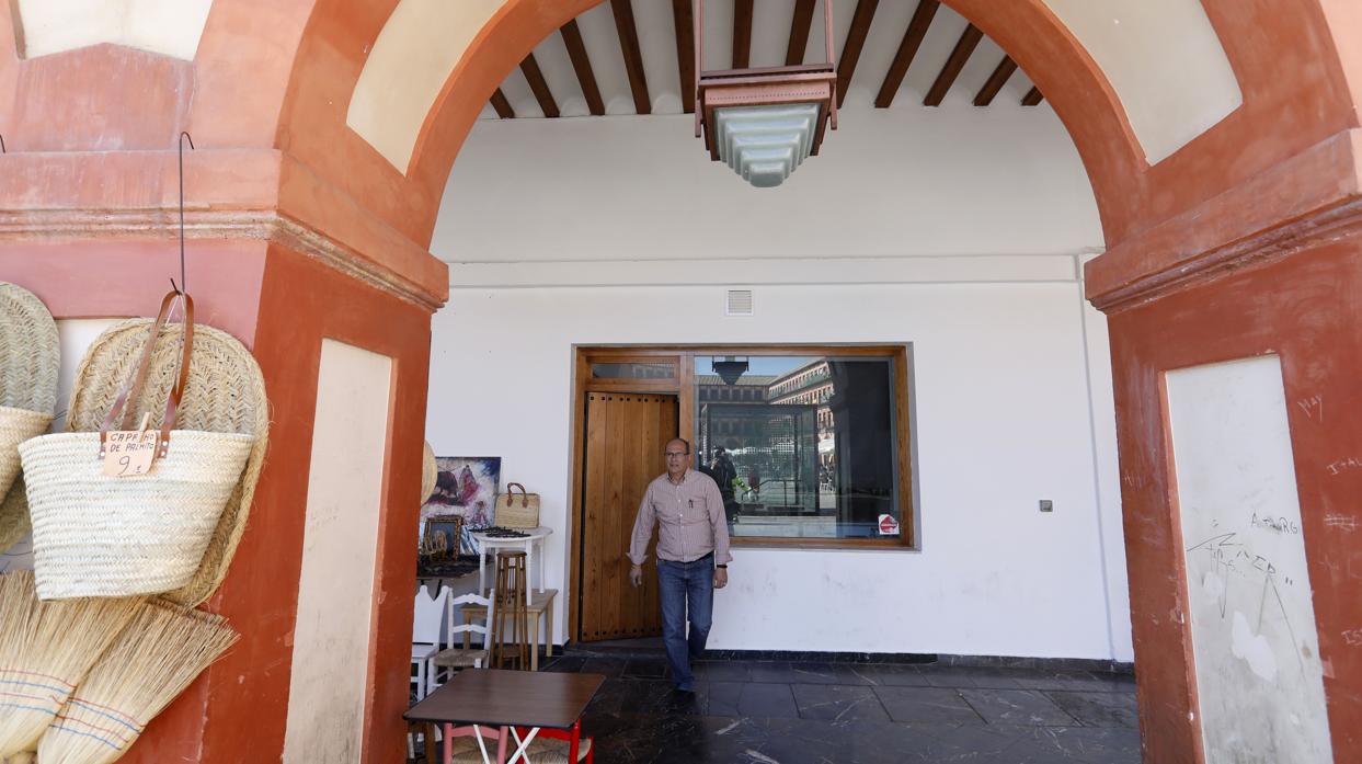 Lugar que ocupará en la plaza de la Corredera la nueva taberna