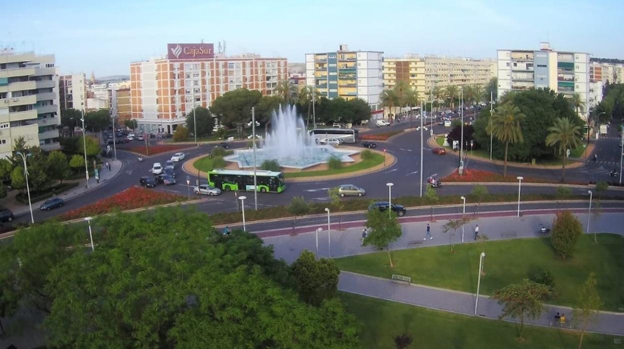 Vista cenital de la plaza de Andalucía en Córdoba