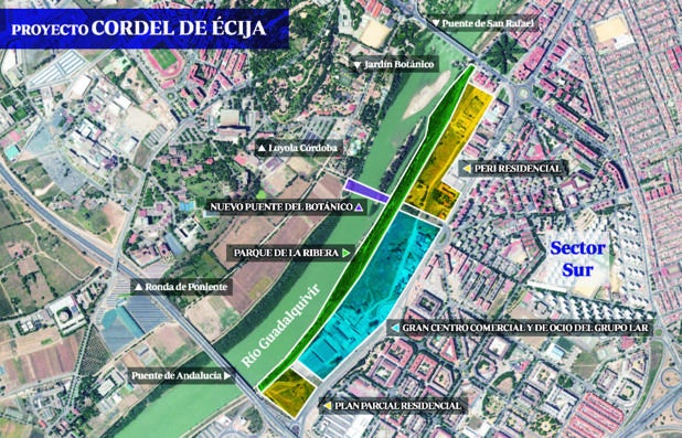 Lar nunca barajó menos de 105.000 metros cuadrados para su centro comercial de Córdoba