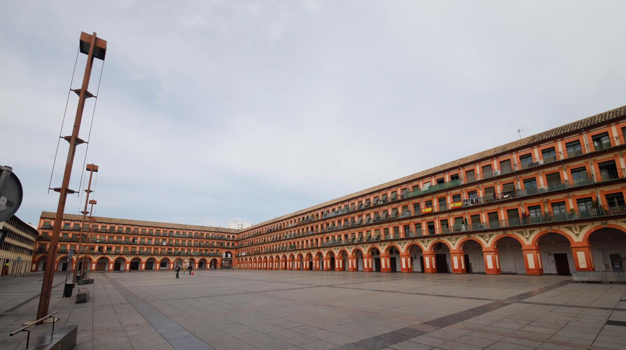 Imagen desértica de La Corredera tomada este domingo