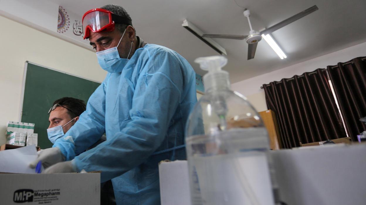 Laboratorio de lucha contra el coronavirus