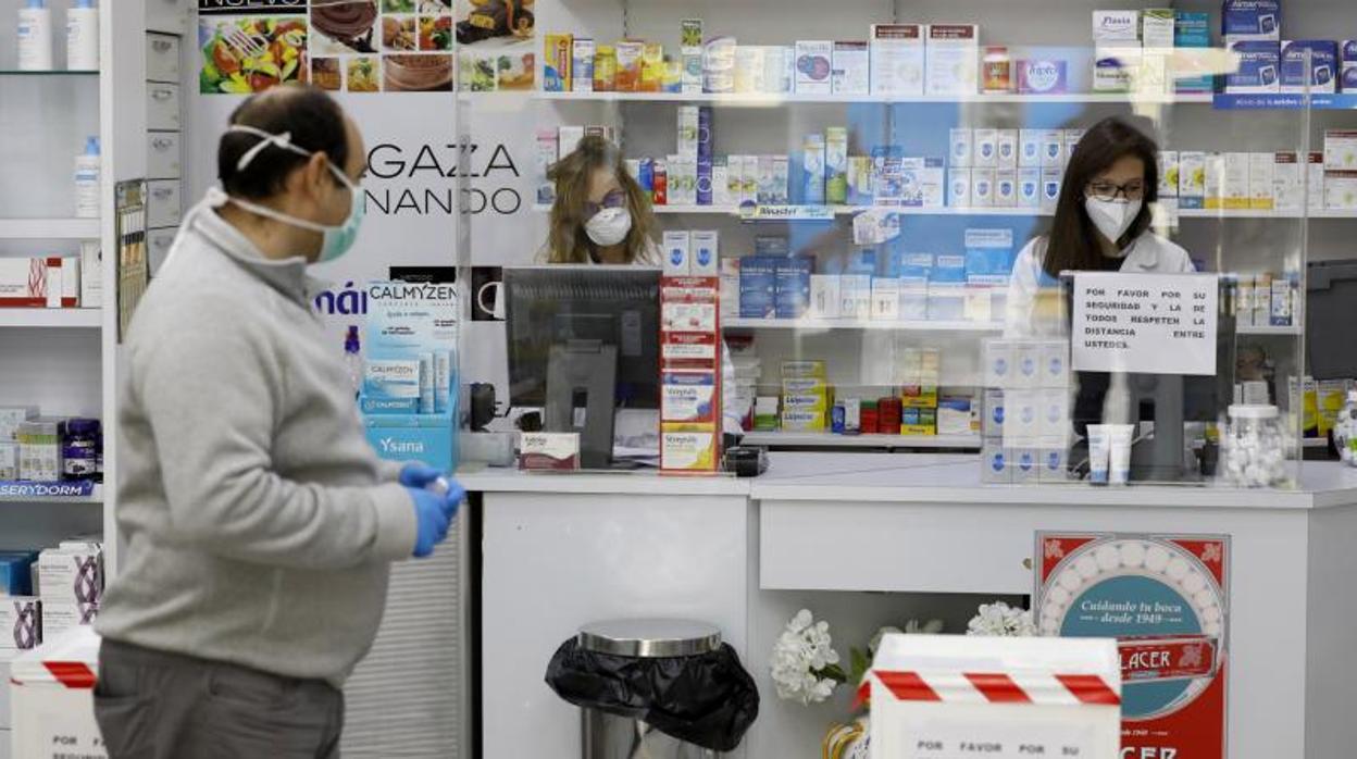 Una farmacia de Córdoba durante la crisis del coronavirus