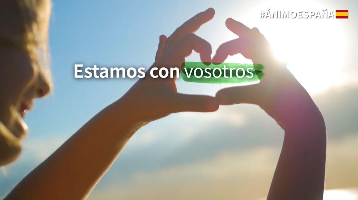 Un fotograma del mensaje