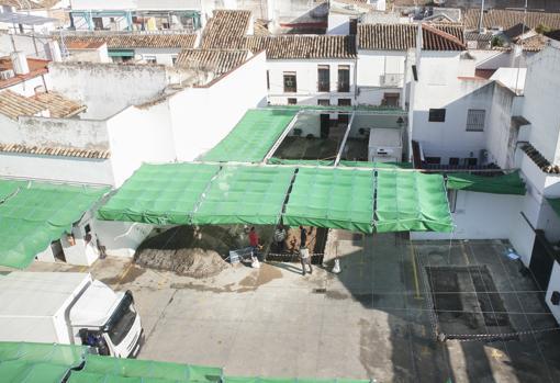El aparcamiento del restaurante