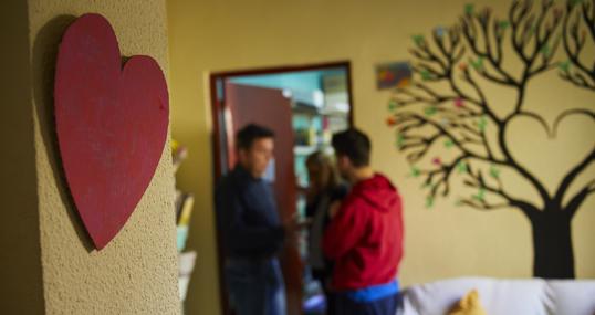 Alumnos de otro colegio especial donde les enseñan a potenciar sus habilidades
