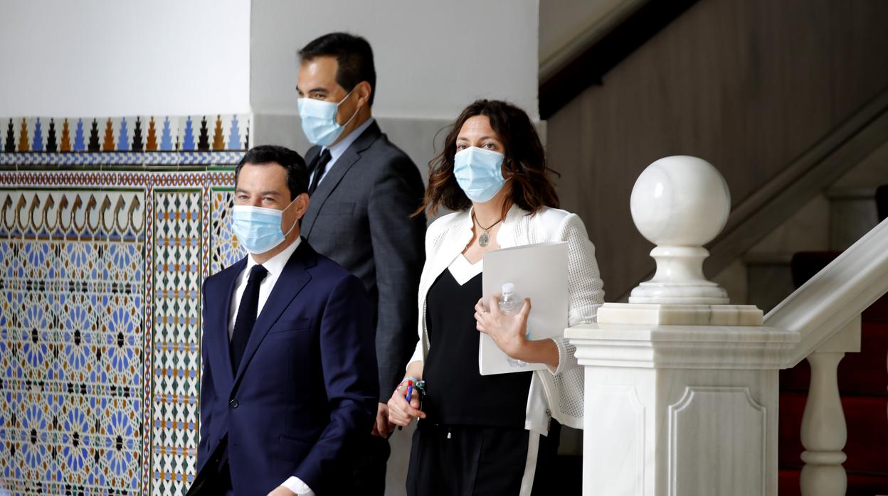 El presidente de la Junta en la sesión de control en el Parlamento este jueves