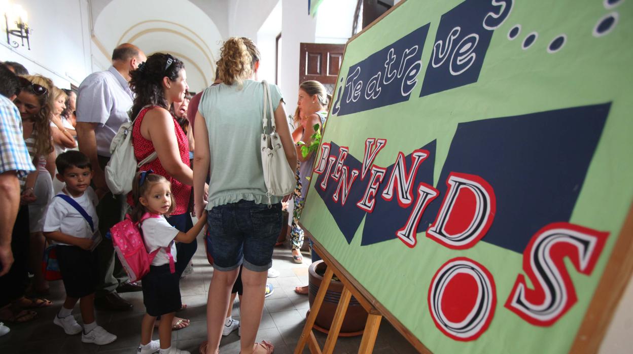 Menores en el inicio de curso del pasado mes de septiembre