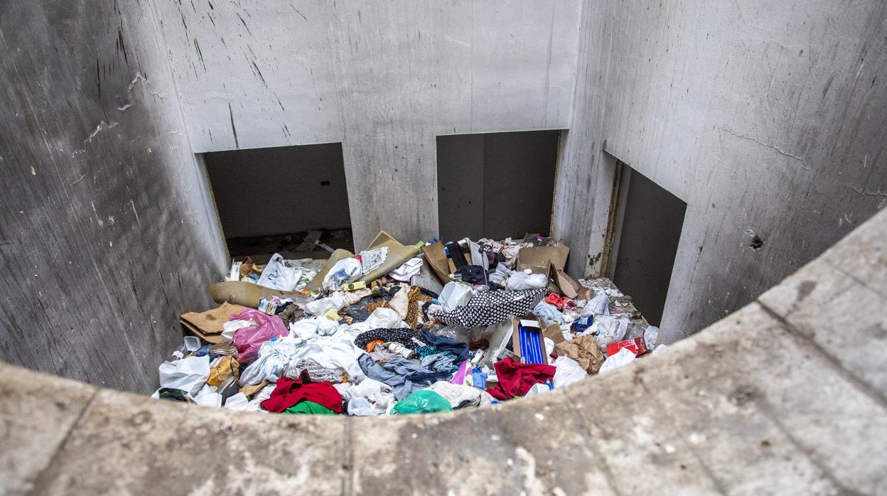 Estado en el que se encuentra una de las zonas comunes del edificio ocupado