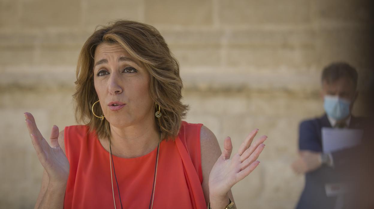 Susana Díaz, este jueves en el Pleno del Parlamento andaluz