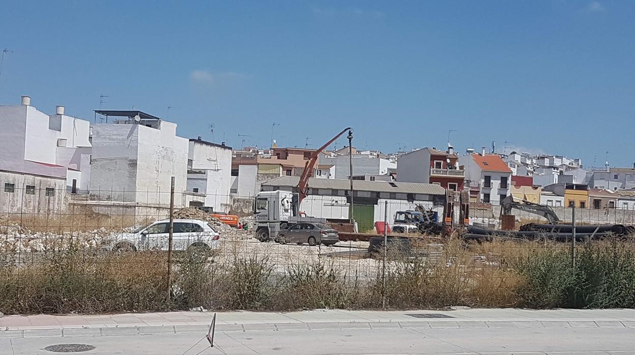 Búsqueda de Ángeles Zurera en un solar de Aguilar de la Frontera