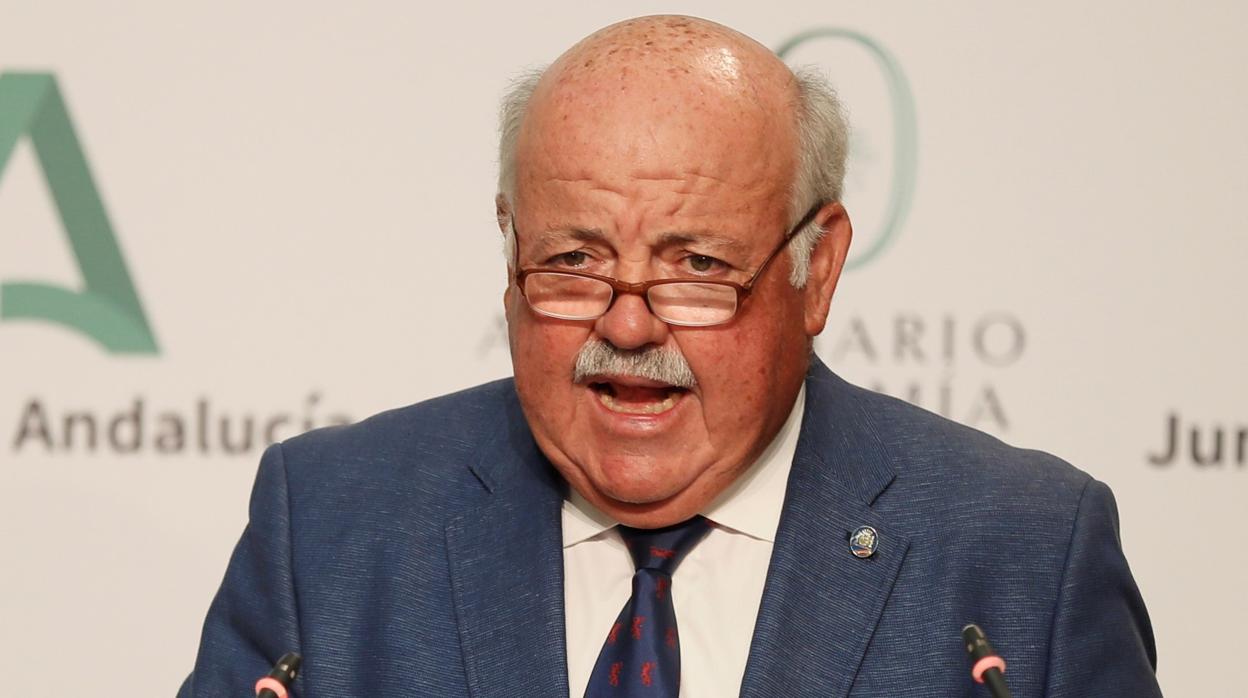 El consejero andaluz de Salud, Jesús Aguirre, en una imagen de archivo